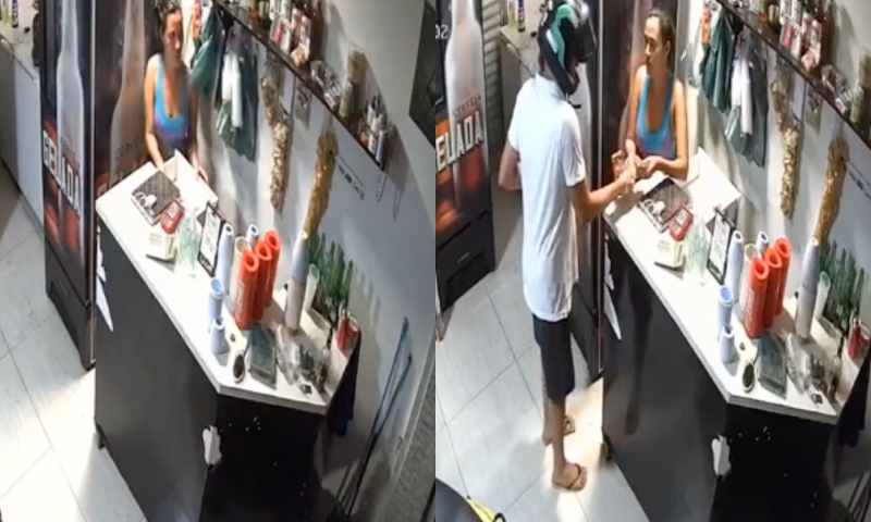 “Respeita a braba!”: mulher reage a assalto e mete pimenta na goela do bandido; veja vídeo