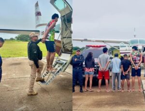"Anjinhos" presos em Envira são transferidos de avião para Manaus; veja