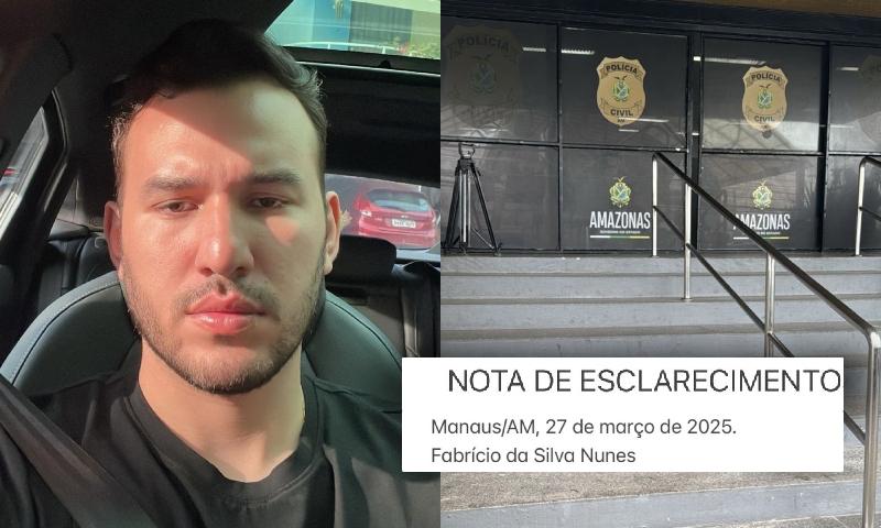 Exclusivo: antes de se entregar à polícia, empresário Fabrício Nunes deixou uma nota de esclarecimento; confira