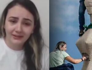 Cabeleireira que usou batom na estátua do STF pede compaixão após ficar 2 anos presa longe dos filhos; veja vídeo