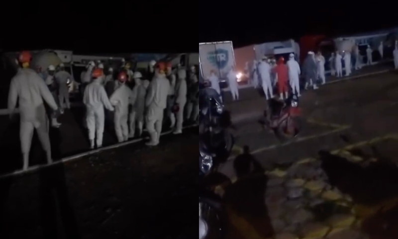 Vídeo mostra funcionários da JBS desmaiados após novo vazamento de amônia ser registrado na fábrica; veja