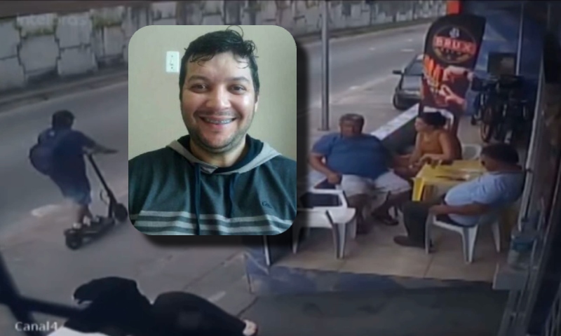 Professor é esmagado por caminhão após se desequilibrar de patinete; veja vídeo