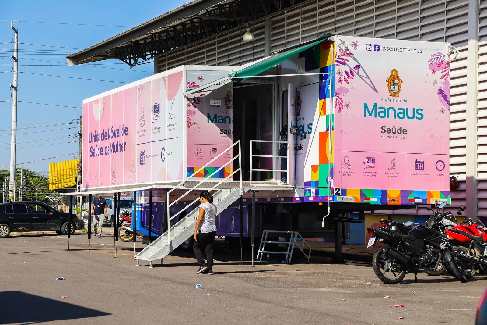 Unidades Móveis de Saúde da Mulher atendem em novos endereços em Manaus; confira