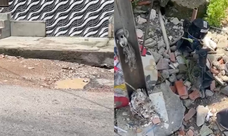 Moradores denunciam abandono de obra da Águas de Manaus na zona Leste