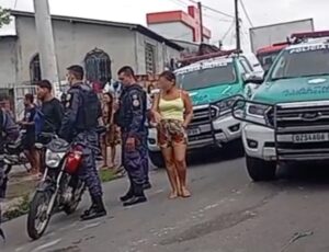 Bandido que fazia arrastão na Zona Leste tenta matar policial e acaba baleado; veja vídeo