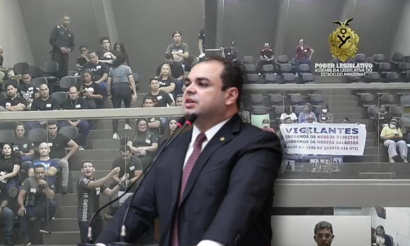Roberto Cidade age como ditador após ser confrontado na ALEAM e manda seguranças retirarem protestante aprovada no concurso da PM; veja vídeo