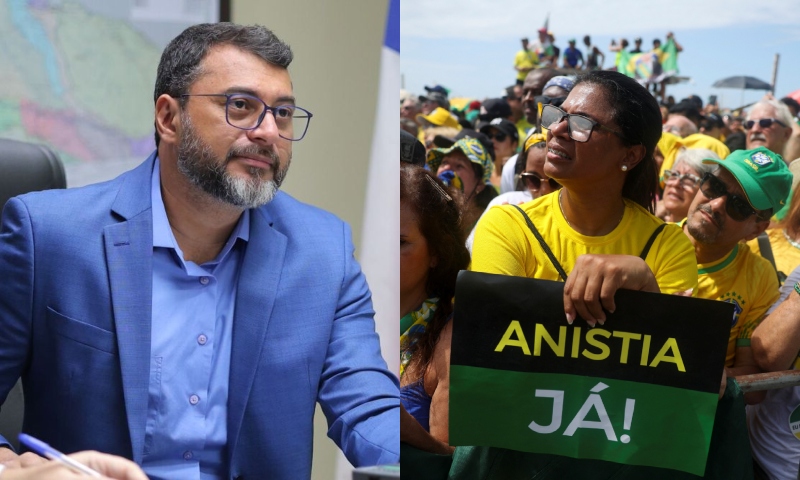 Governador Wilson Lima aceita convite de Jair Bolsonaro e diz que irá para SP participar do ato em favor da Anistia; veja