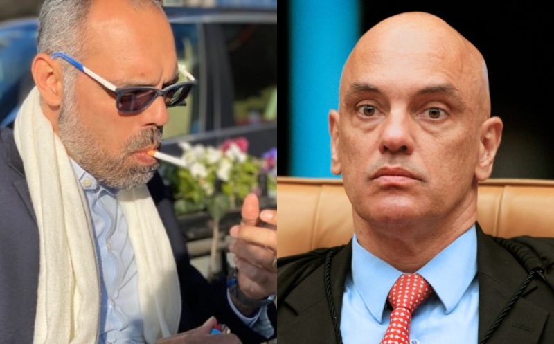 Moraes multa Allan dos Santos em mais R$ 15 mil por post no X e jornalista exilado nos EUA responde de forma polêmica; veja