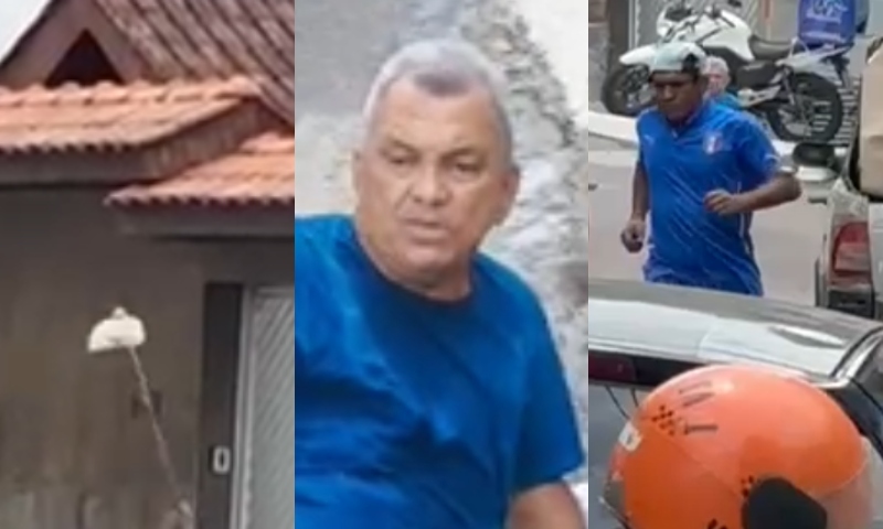 Vídeo mostra momento em que homem tenta matar idoso com golpes de enxada em Manaus; veja