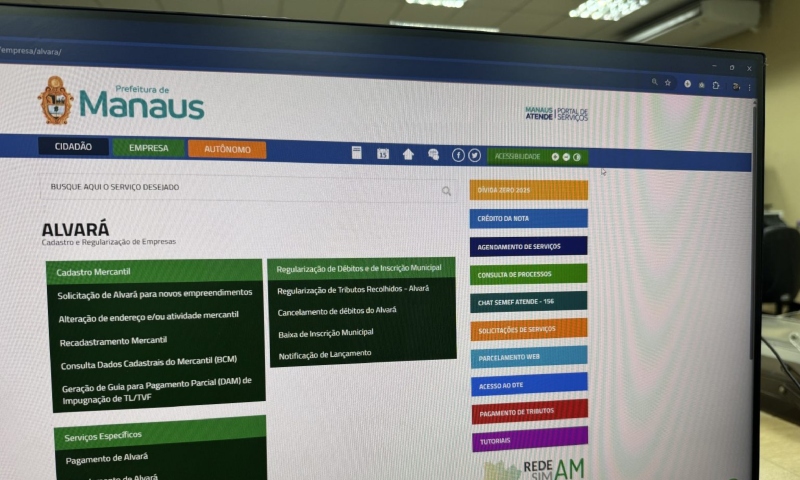 Cota única com desconto do Alvará 2025 vence nesta segunda-feira (7) em Manaus