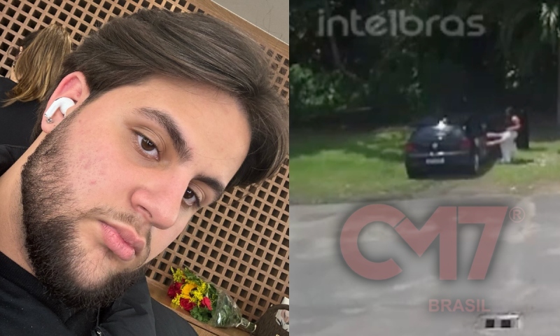 Veja momento em que Rafael Sabbá tenta sequestrar e esp4nca ex-namorada em estacionamento no Vieiralves; vídeo