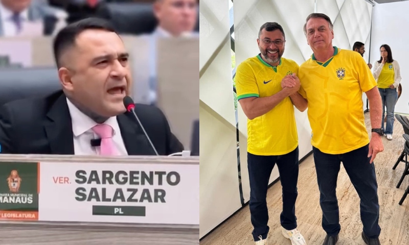 Salazar fica com ciúmes de Wilson Lima ao lado de Bolsonaro: “Se ele for pro PL, eu saio”; veja vídeo