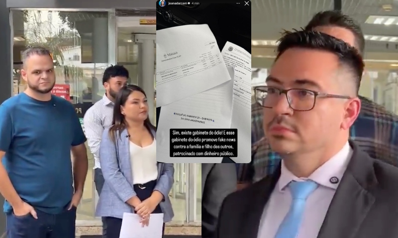 Joana Darc e Aldenor Lima levam à PF documentos que mostram “gabinete do ódio” que envolveria Rodrigo Guedes; veja vídeo