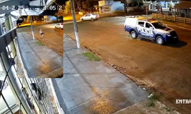 Empresário é crivado de bala pela polícia após apontar espingarda para viatura; veja vídeo