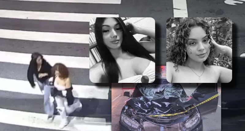 Jovem vai comemorar que conseguiu o primeiro emprego e morre atropelada junto com amiga; veja vídeo