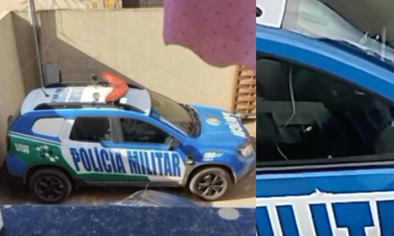 “Só no 5 contra 1”: PM taradão é filmado satisfazendo os próprios desejos dentro de viatura; veja vídeo