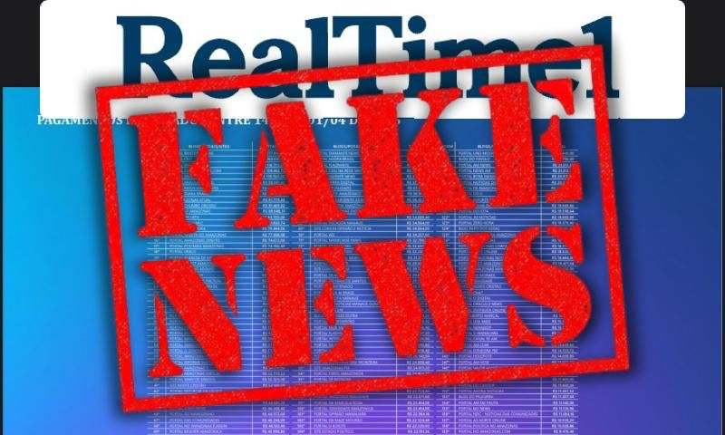 Site mentiroso: RealTime1 publica Fake News atacando portais e apaga publicação