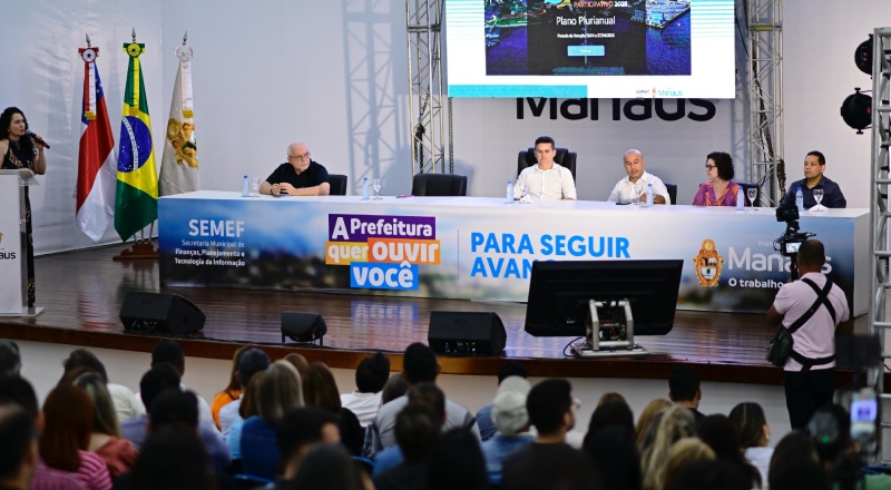 Prefeitura de Manaus lança plataforma digital para consulta pública do PPA 2026-2029