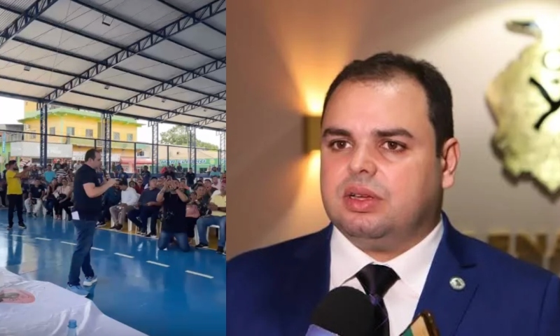 Plateia ‘pífia’ em Borba expõe o desgaste da imagem de Roberto Cidade nos interiores do Amazonas; veja vídeo