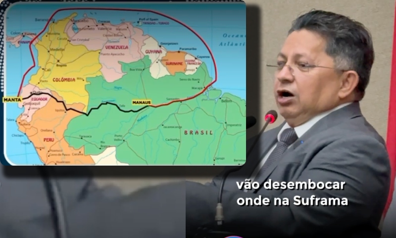“Todas as rotas vão desembocar na Suframa”, diz Sinésio Campos sobre rotas fluviais internacionais na Amazônia; veja vídeo