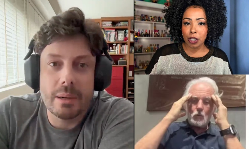 Danilo Gentili rebate acusações de Ju Oliveira de que ele não fez nada contra Otávio Mesquita; veja vídeo