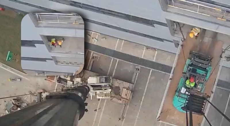 O último expediente: queda de empilhadeira mata trabalhador em obra; veja vídeo