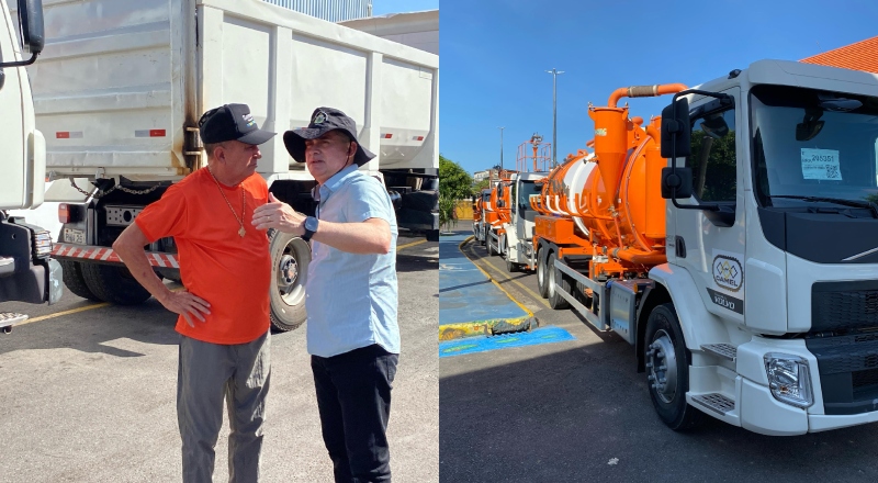 Prefeito David Almeida entrega novos equipamentos para reforço da limpeza urbana em Manaus