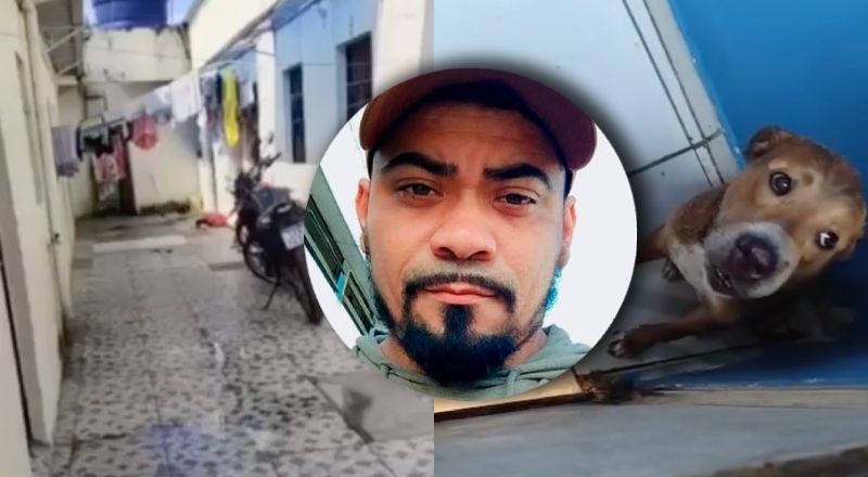 Crueldade: homem espanca cachorro e foge após ser denunciado por vizinhos em Manaus; veja