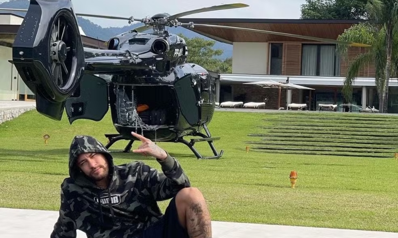 Helicóptero de R$ 50 milhões de Neymar tem certificado suspenso pela Anac e está proibido de voar