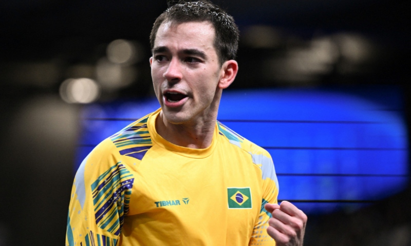 Campeão mundial: Hugo Calderano sobe no ranking após derrotar chinês nº 1
