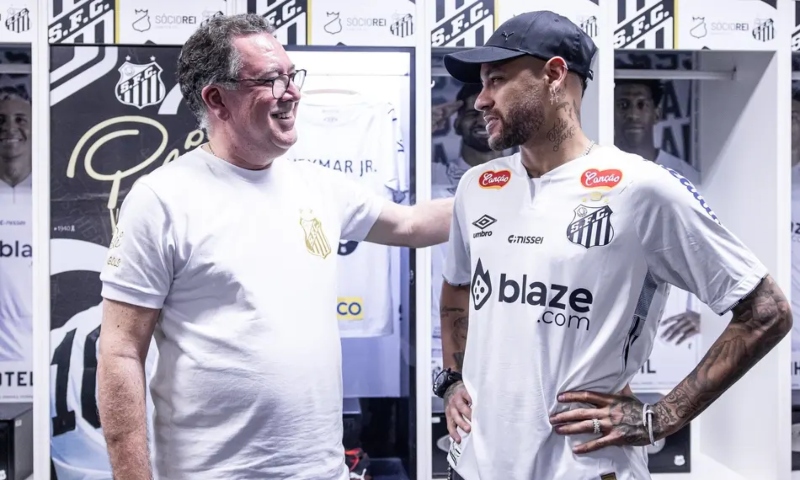 Presidente do Santos se pronuncia sobre nova lesão de Neymar
