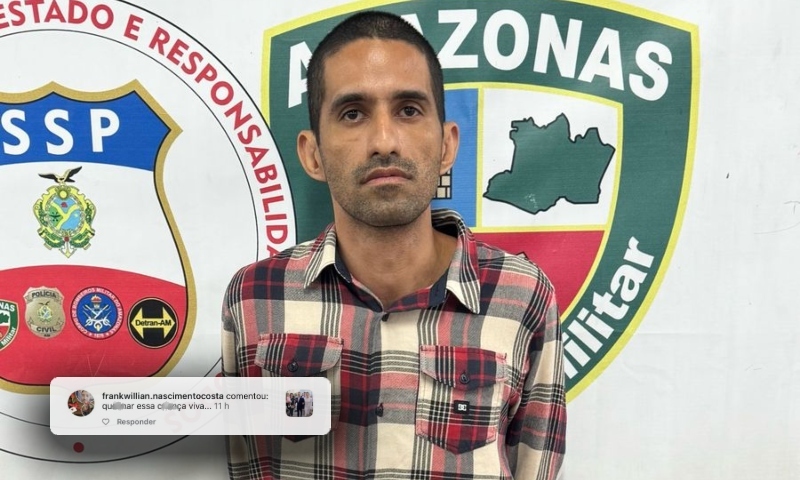 ‘Queimar a criança viva’: homem que ameaçou neta do prefeito David Almeida é preso em Manaus