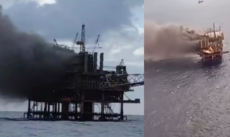 Números de feridos em Plataforma de Petróleo que pegou fogo no RJ sobe para 32 pessoas; veja vídeo