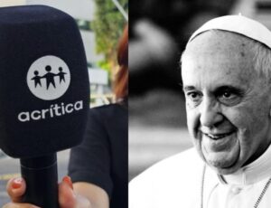 TV A Crítica troca canoplas azuis por pretas em sinal de luto ao Papa Francisco