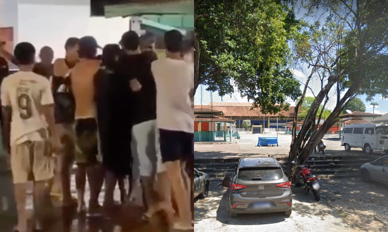 “Tudo por causa do Deus Grego”: belas morenas se enfrentam na Praça do Polly, no Japiim; veja vídeo