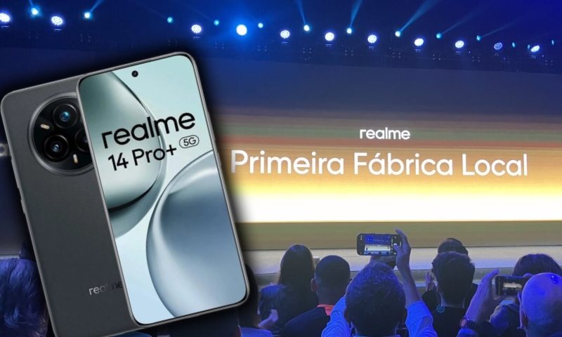 Realme abre fábrica na Zona Franca de Manaus e lança linha 14 com IA e 5G; veja