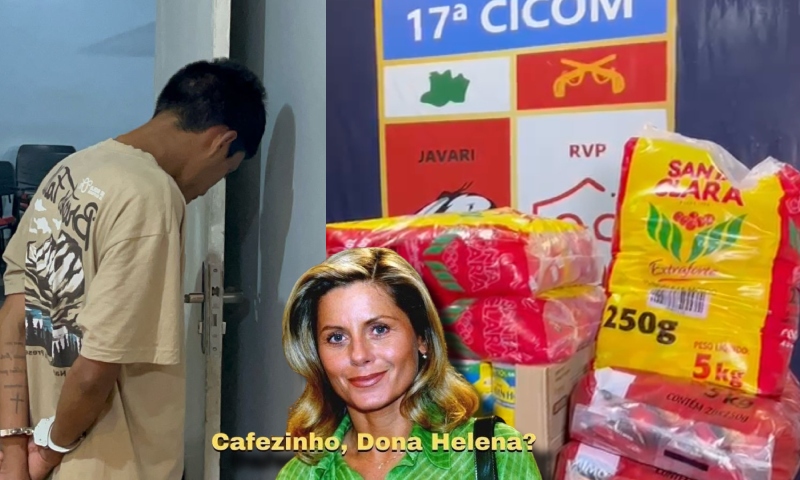 Homem é preso ao tentar roubar fardos de café e leite do Nova Era; veja vídeo