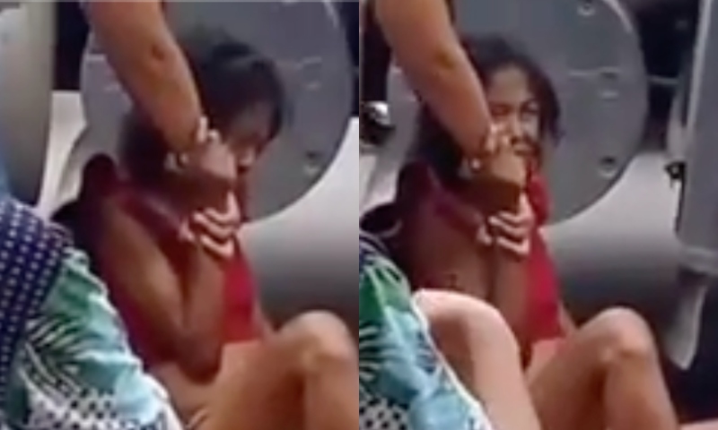 Mulher chora e delira de dor após ser atropelada por caminhão; veja vídeo