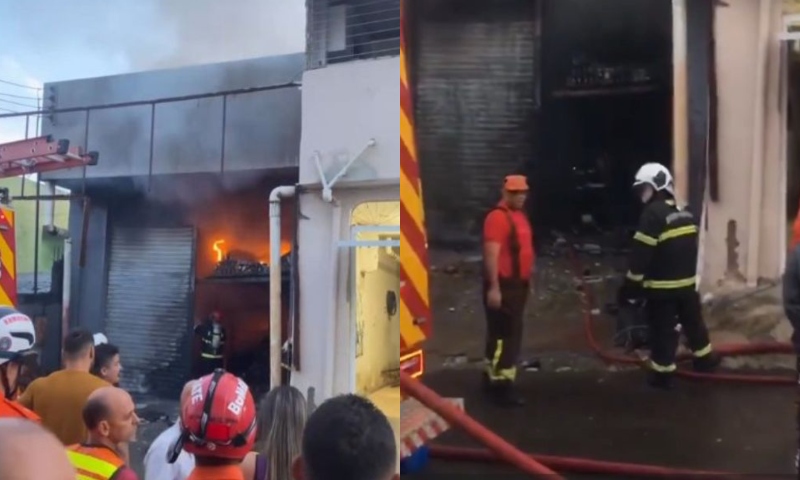 Incêndio de grandes proporções destrói centro de distribuição de suplementos Body Monster em Manaus; veja vídeo