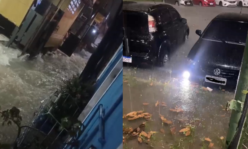 ‘Manaus debaixo d’água’: forte chuva deixa vários bairros alagados durante a madrugada; veja vídeo