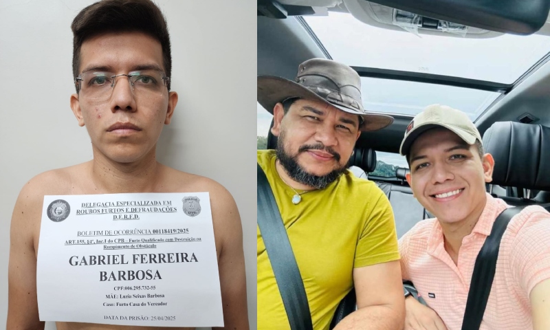 “Cuspiu no prato que comeu”: afilhado de Rosinaldo Bual é preso após ‘fazer a limpa’ no cofre do vereador; veja