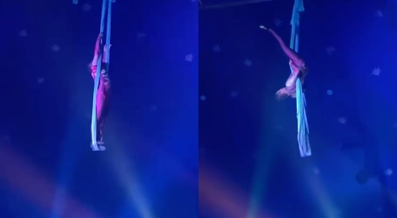 Desesperador: acrobata despenca de 6 metros durante apresentação em circo; veja o vídeo