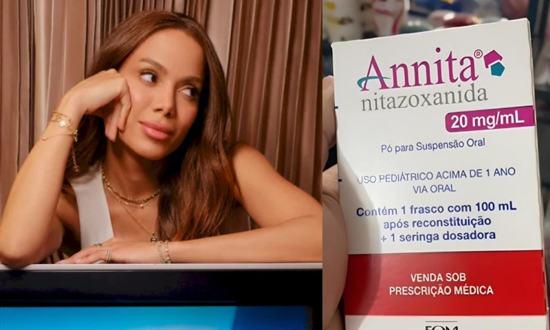 Anitta tenta barrar farmacêutica de remédio de vermes de usar seu nome em novos produtos
