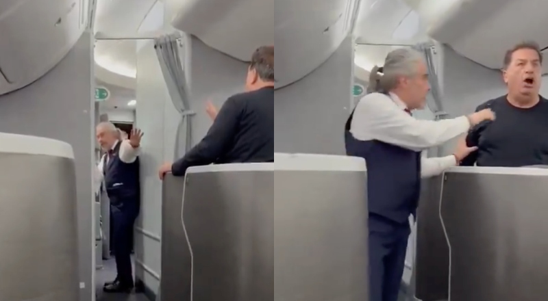 Barraco entre empresários milionários em avião termina com passageiros expulsos; veja vídeo