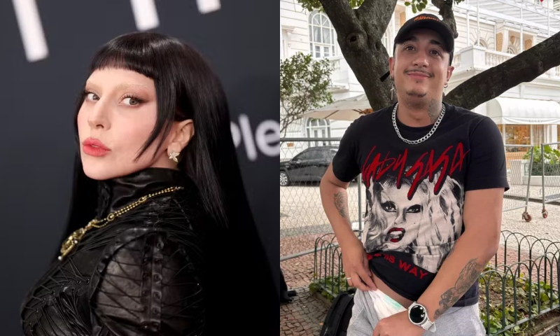 Fã de Lady Gaga usa fralda para acampar em frente ao hotel da cantora no Rio