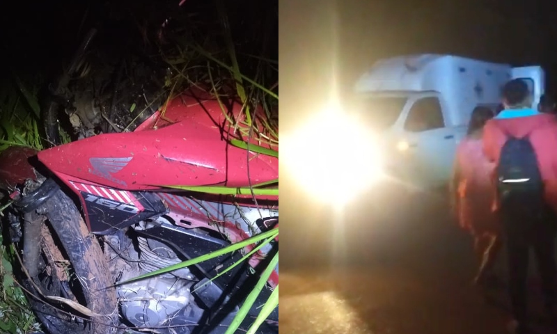 Piloto de moto sofre acidente gravíssimo em Tefé; veja vídeo