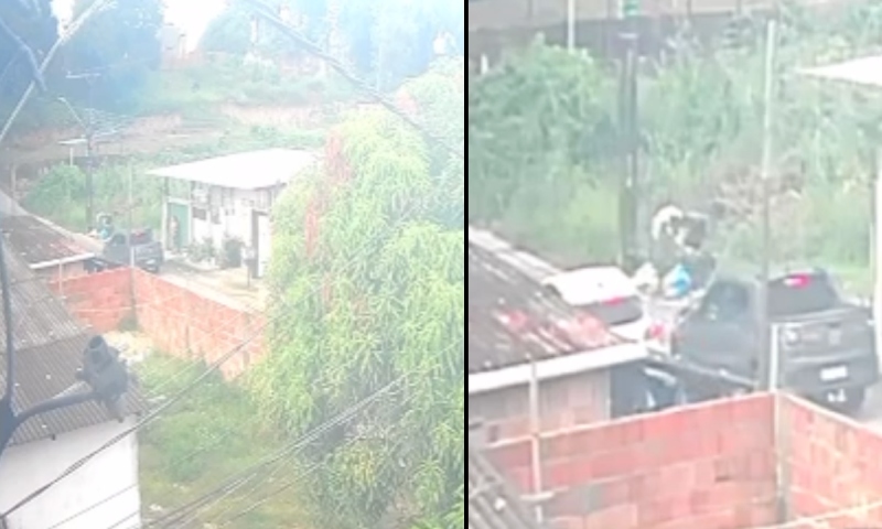 Veja momento em que empresário é sequestrado no bairro Flores, em Manaus; vídeo