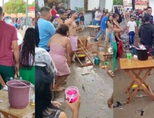 Chifre, cerveja, lama e porr4dal marcam o fim da Festa de 70 anos em Japurá; veja vídeos