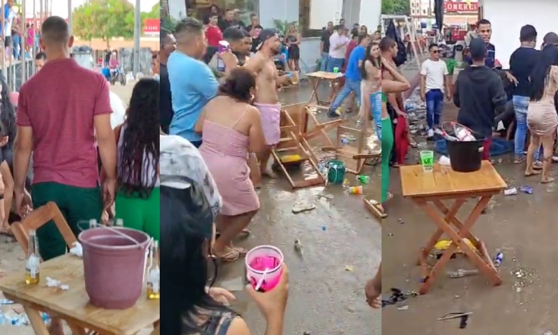 Chifre, cerveja, lama e porr4dal marcam o fim da Festa de 70 anos do município de Japurá; veja vídeos
