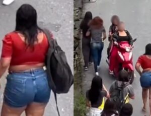 Mãe 'valentona' dá lição na rival da filha na zona Leste de Manaus; veja vídeo